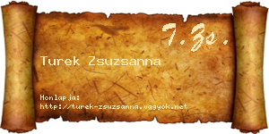 Turek Zsuzsanna névjegykártya